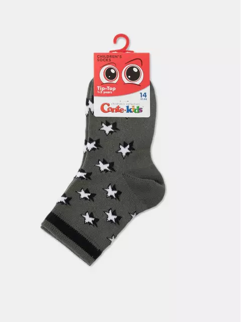 Хлопковые детские носки tip-top 557 хаки, 5С-11СП, 12, CONTE-KIDS,  - 2