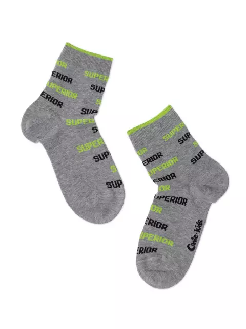 Хлопковые детские носки tip-top 548 серый, , 22, CONTE-KIDS, - 1