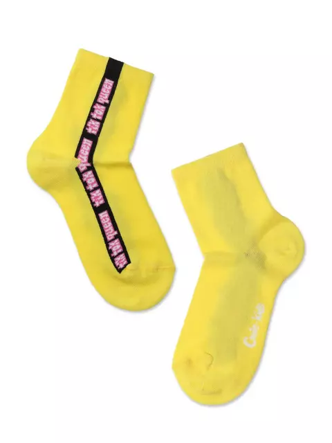 Хлопковые детские носки tip-top с рисунками 583 желтый, 5С-11СП, 22, CONTE-KIDS,  - 1
