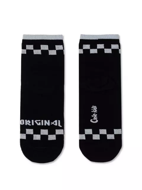 Хлопковые детские носки tip-top с рисунками 555 черный, 5С-11СП, 24, CONTE-KIDS,  - 1