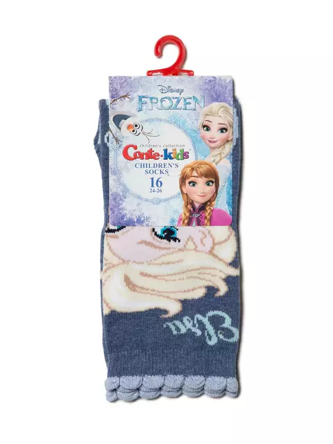 Хлопковые детские носки с люрексом, стразами ©disney frozen 426 темный джинс, 19С-5СПМ, 22, CONTE-KIDS,  - 2