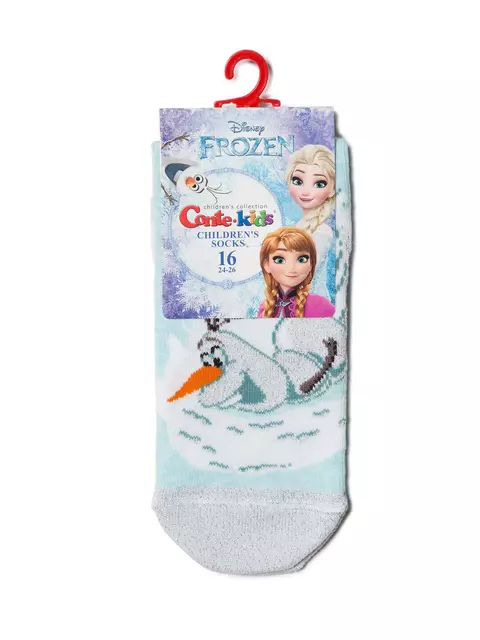 Хлопковые детские носки с люрексом. стразами ©disney frozen 427 бледно-бирюзовый, 19С-5СПМ, 20, CONTE-KIDS,  - 2