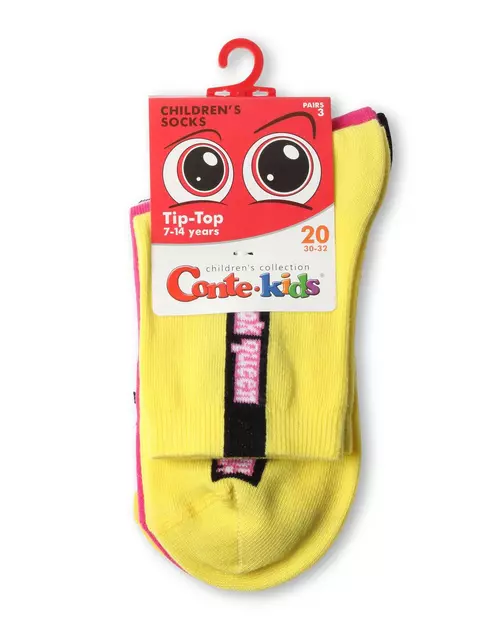 Хлопковые детские носки tip-top (3 пары) 741 ассорти, 5С-11СП, 20, CONTE-KIDS,  - 5