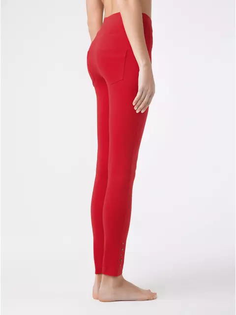 Джеггинсы с металлическим декором vegas risky red, 18С-691ТСП, 170-94/S, CONTE ELEGANT,  - 2