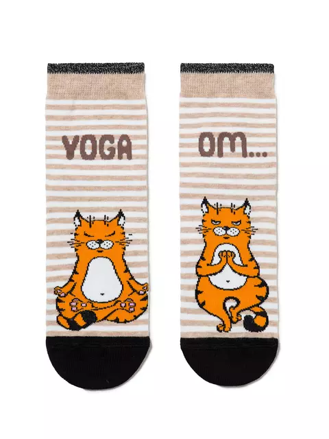 Носки женские conte happy 125 бежевый, , 36-39 (23-25), CONTE ELEGANT, - 3