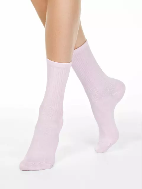 Удлиненные женские  хлопковые носки active 000 светло-розовый, 20С-20СП, 36-37 (23), CONTE ELEGANT,  - 1
