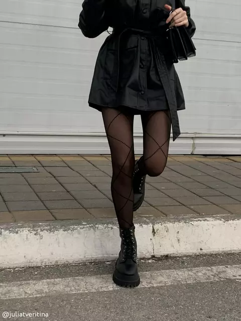 Колготки с имитацией шнуровки conte galerie nero, 20С-89СП, 3, CONTE ELEGANT,  - 6