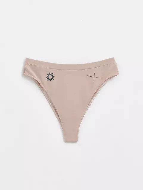 Трусы женские «бразилиана» с тату-рисунками tattoo style lbr 1483 natural, , 102/L, CONTE ELEGANT, - 3