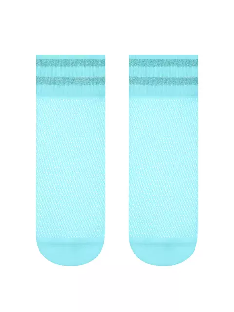 Носки женские conte fantasy (короткие, люрекс)  132 light blue, 17С-122СП, 36-39 (23-25), CONTE ELEGANT,  - 2
