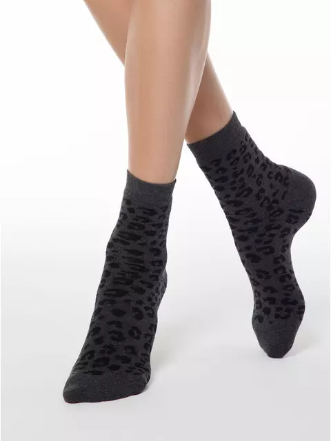 Носки женские хлопковые comfort (махровые) 118 темно-серый, , 36-37 (23), CONTE ELEGANT, - 1
