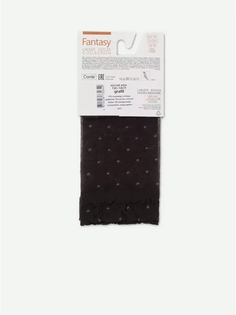 Носки женские fantasy 19с-14сп grafit, 19С-14СП, 36-39 (23-25), CONTE ELEGANT,  - 3