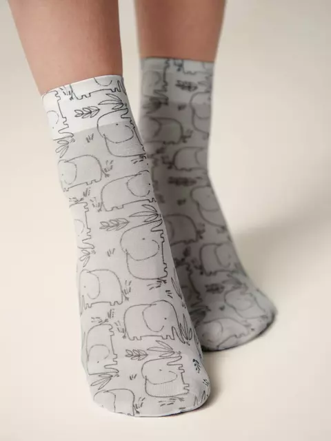 Носки женские conte fantasy с ярким принтом 254 mix, 18С-76СП, 36-39 (23-25), CONTE ELEGANT,  - 2