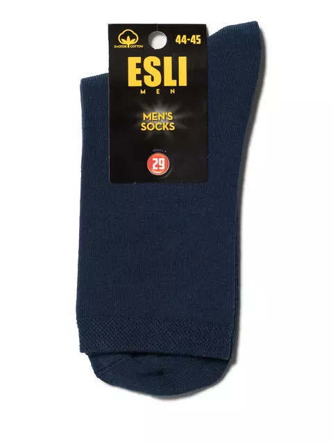 Хлопковые мужские носки esli 000 темно-синий, 19С-145СПЕ, 40-41 (25), ESLI,  - 2
