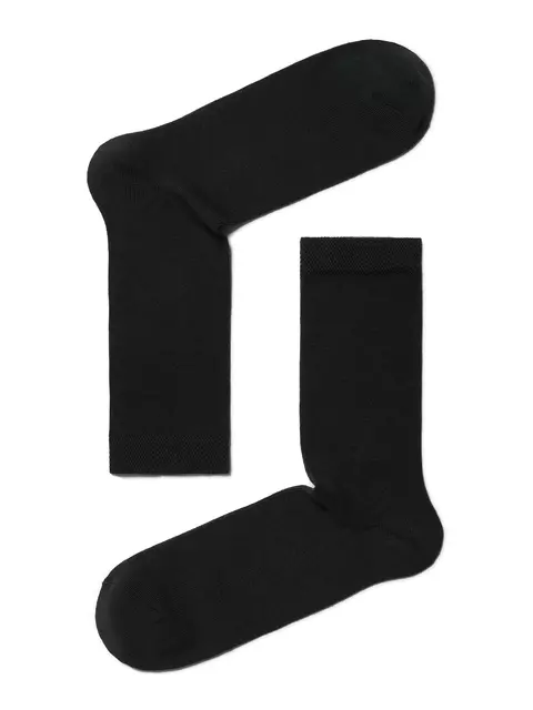 Хлопковые мужские носки esli 000 черный, 19С-145СПЕ, 40-41 (25), ESLI,  - 1