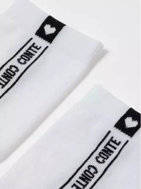 Хлопковые женские носки с рисунком "conte" 152 белый, 7С-22СП, 39-41 (25-27), CONTE ELEGANT,  - 3
