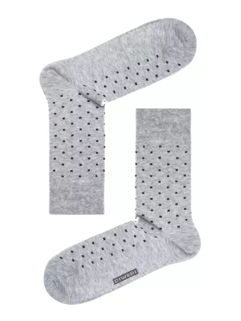 Носки мужские diwari comfort (меланж) 040 светло-серый, 7С-26СП, 40-41 (25), DIWARI,  - 1