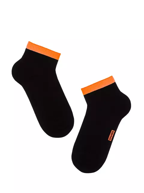 Носки мужские diwari active (короткие) 068 черный-оранжевый, , 42-43 (27), DIWARI, - 1