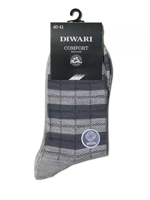 Носки мужские diwari comfort (шерсть) 051 серый, 16С-86СП, 42-43 (27), DIWARI,  - 2