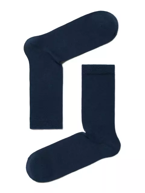 Хлопковые мужские носки esli 000 темно-синий, 19С-145СПЕ, 40-41 (25), ESLI,  - 1