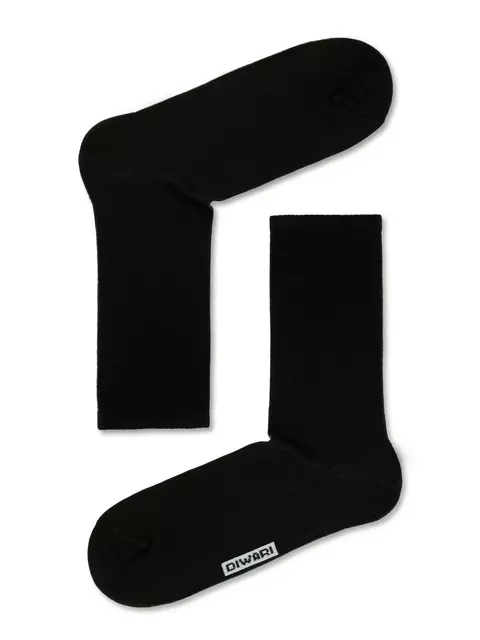 Удлиненные хлопковые мужские носки diwari active 000 черный, 20С-19СП, 42-43 (27), DIWARI,  - 1