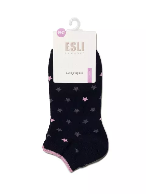Короткие женские носки esli classic 224 темно-синий, 14С-116СПЕ, 36-37 (23), ESLI,  - 3