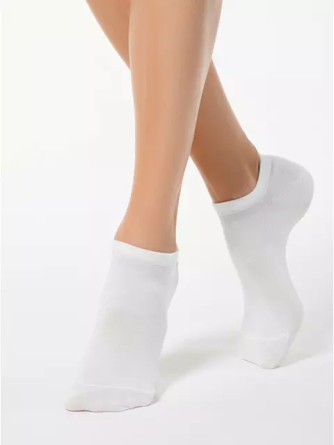 Ультракороткие женские носки из вискозы levante 079 белый, , 36-37 (23), LEVANTE, - 1