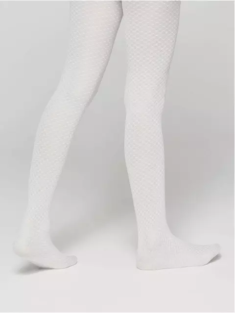 Эластичные детские колготки с ажурным рисунком emily bianco, 20С-112СП, 128-134, CONTE ELEGANT,  - 3