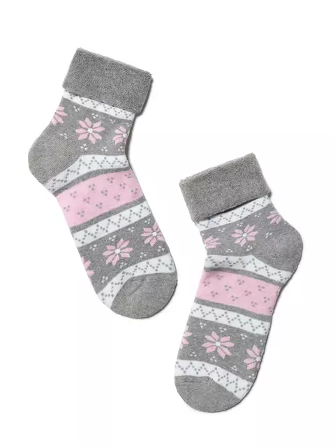 Махровые детские носки sof-tiki (с отворотом) 230 серый, , 20, CONTE-KIDS, - 1