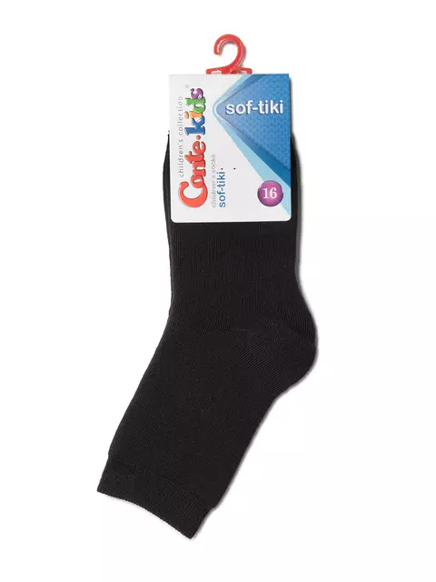 Махровые детские носки однотонные sof-tiki 000 черный, 7С-46СП, 16, CONTE-KIDS,  - 2