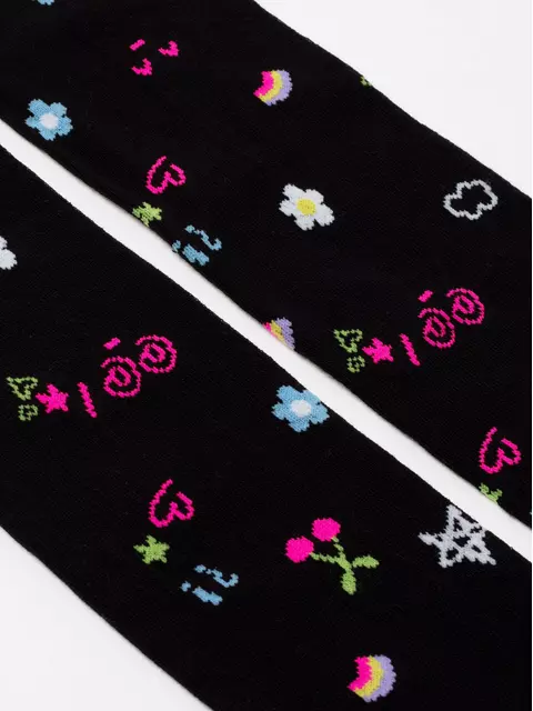 Хлопковые детские колготки tip-top 615 черный, 4С-04СП, 116-122 (18), CONTE-KIDS,  - 2