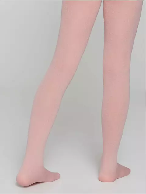 Нарядные детские колготки из микрофибры daisy dusty rose, 20С-114СП, 128-134, CONTE ELEGANT,  - 3