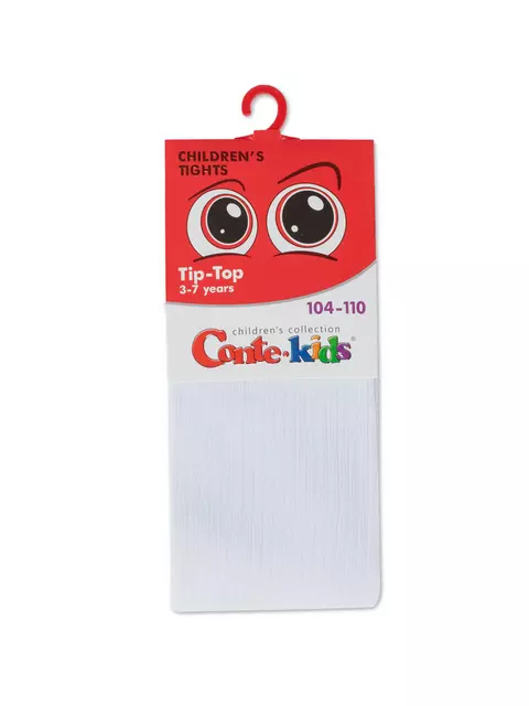 Колготки детские (однотонные) tip-top 566 белый, 4С-02СП, 104-110 (16), CONTE-KIDS,  - 2