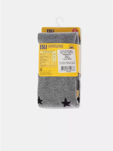 Колготки детские esli 619 серый, 21С-72СПЕ, 80-86 (14), ESLI,  - 4