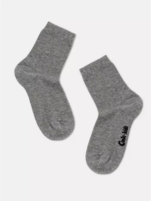 Хлопковые детские носки (однотонные) tip-top 000 серый, 5С-11СП, 18, CONTE-KIDS,  - 1
