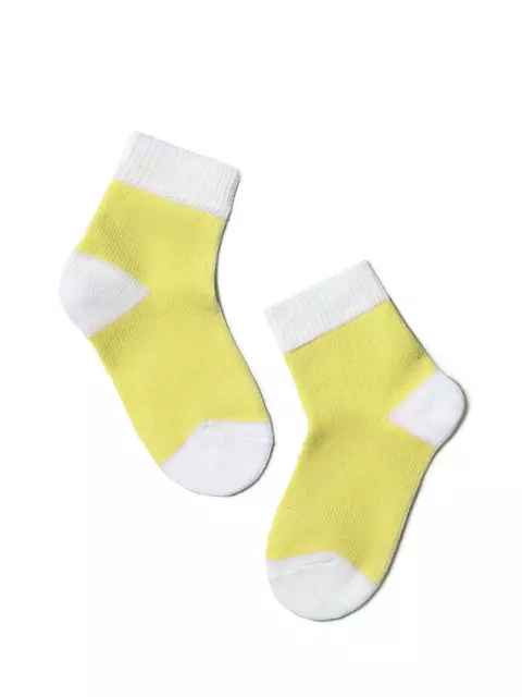 Хлопковые детские носки (однотонные) tip-top 000 лимон, , 10, CONTE-KIDS, - 1