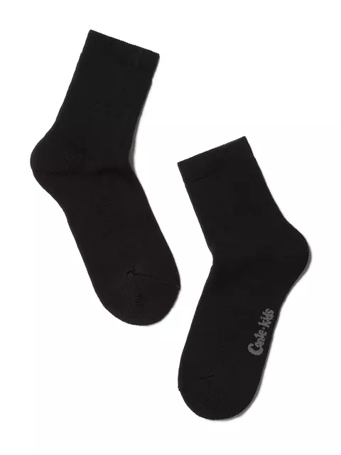 Махровые детские носки однотонные sof-tiki 000 черный, 7С-46СП, 18, CONTE-KIDS,  - 1