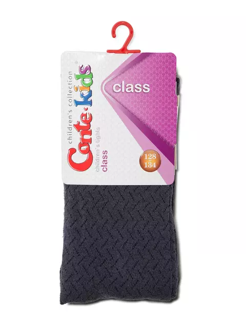 Колготки детские class 300 серо-фиолетовый, 7С-31СП, 140-146 (22), CONTE-KIDS,  - 2