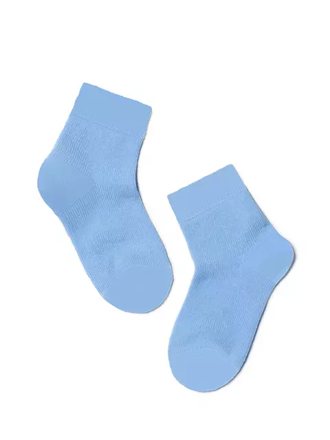 Хлопковые детские носки (однотонные) tip-top 000 голубой, , 10, CONTE-KIDS, - 1
