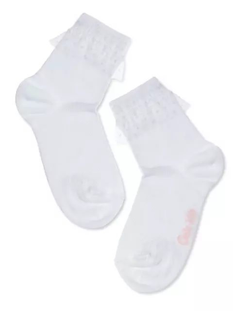Носки детские однотонные tip-top с лентой из фатина 000 белый, , 12, CONTE ELEGANT, - 1