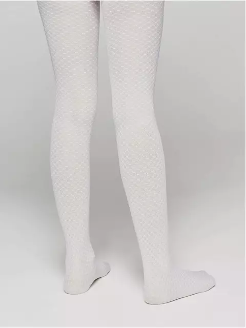 Эластичные детские колготки с ажурным рисунком emily bianco, 20С-112СП, 128-134, CONTE ELEGANT,  - 4