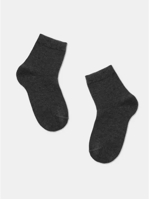 Хлопковые детские носки (однотонные) esli 000 темно-серый, 21С-141СПЕ, 14, ESLI,  - 1