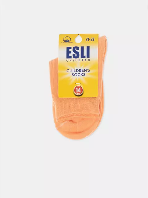 Носки детские (однотонные) esli 000 персик, 19С-142СПЕ, 20, ESLI,  - 3