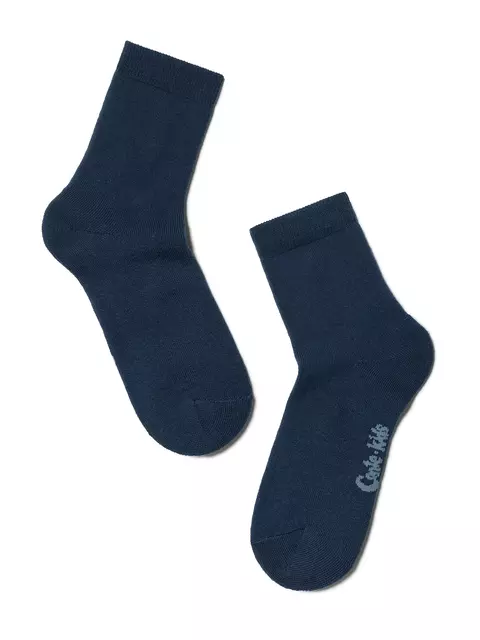 Махровые детские носки однотонные sof-tiki 000 темно-синий, 7С-46СП, 18, CONTE-KIDS,  - 1