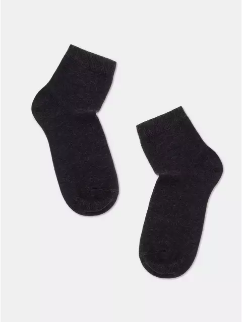 Хлопковые детские носки (однотонные) esli 000 черный меланж, , 22, ESLI, - 1