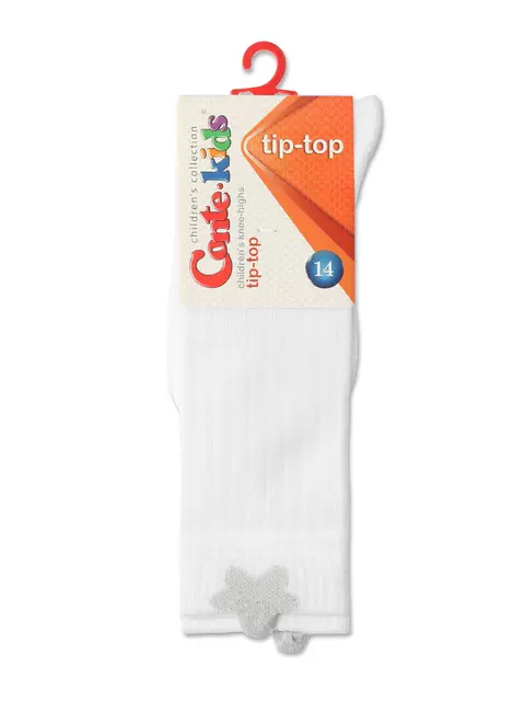 Хлопковые гольфы tip-top с сияющим пикотом 047 белый, 19С-184СП, 12, CONTE-KIDS,  - 2