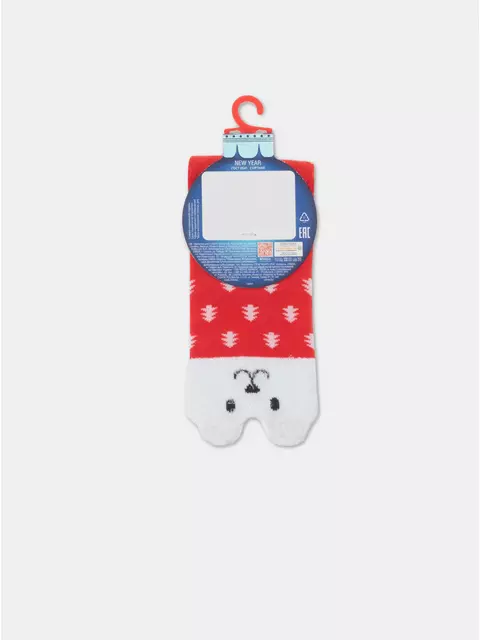Детские новогодние носки new year 909 красный, 21С-67СП, 16-18, CONTE-KIDS,  - 5