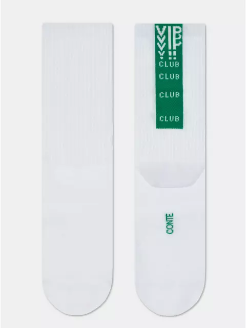 Носки женские (удлиненные) active 433 белый-зеленый, 20С-20СП, 40-41 (27), CONTE ELEGANT,  - 5