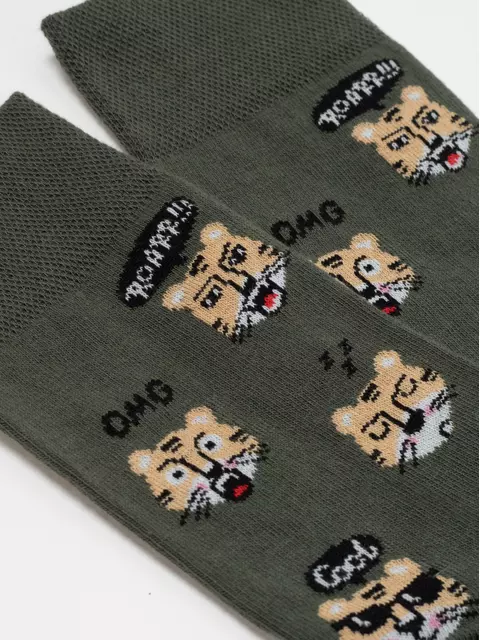 Носки мужские diwari happy 657 хаки, 17С-151СП, 40-41 (25), DIWARI,  - 2