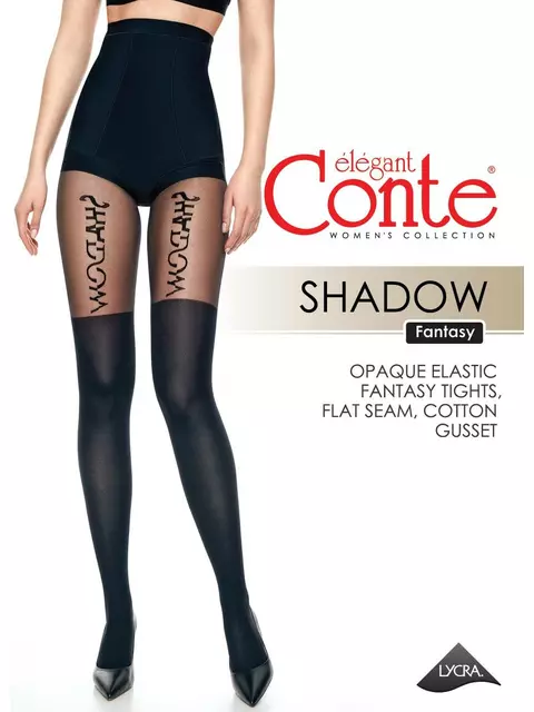 Колготки с имитацией гольфинов fantasy shadow, , 3, CONTE ELEGANT, - 1