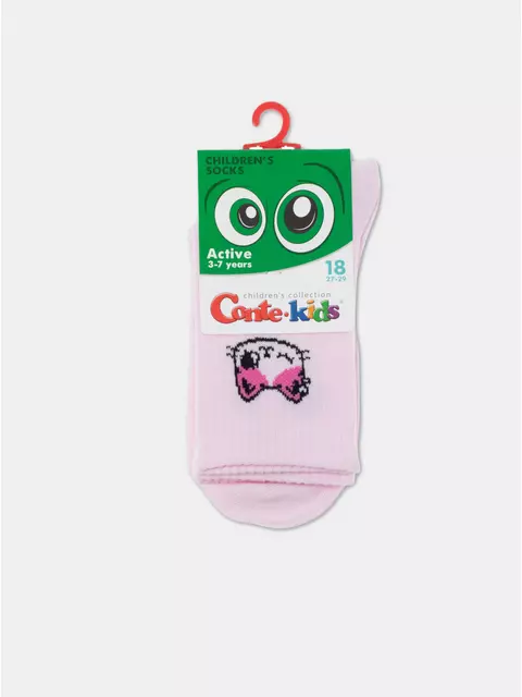Удлиненные детские носки conte-kids active 928 светло-розовый, 20С-167СП, 18, CONTE-KIDS,  - 3